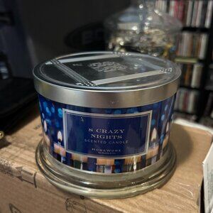 HomeWorx by Slatkin & Co. 18oz 8 Crazy Nights 4-Wick Candle Cinnamon Vanilla NEW